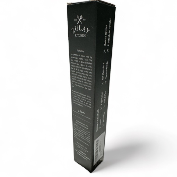 Zulay Kitchen Powerful Milk Frother Handheld Foam Maker for Lattes (Black)(NIB) - Picture 2 of 5